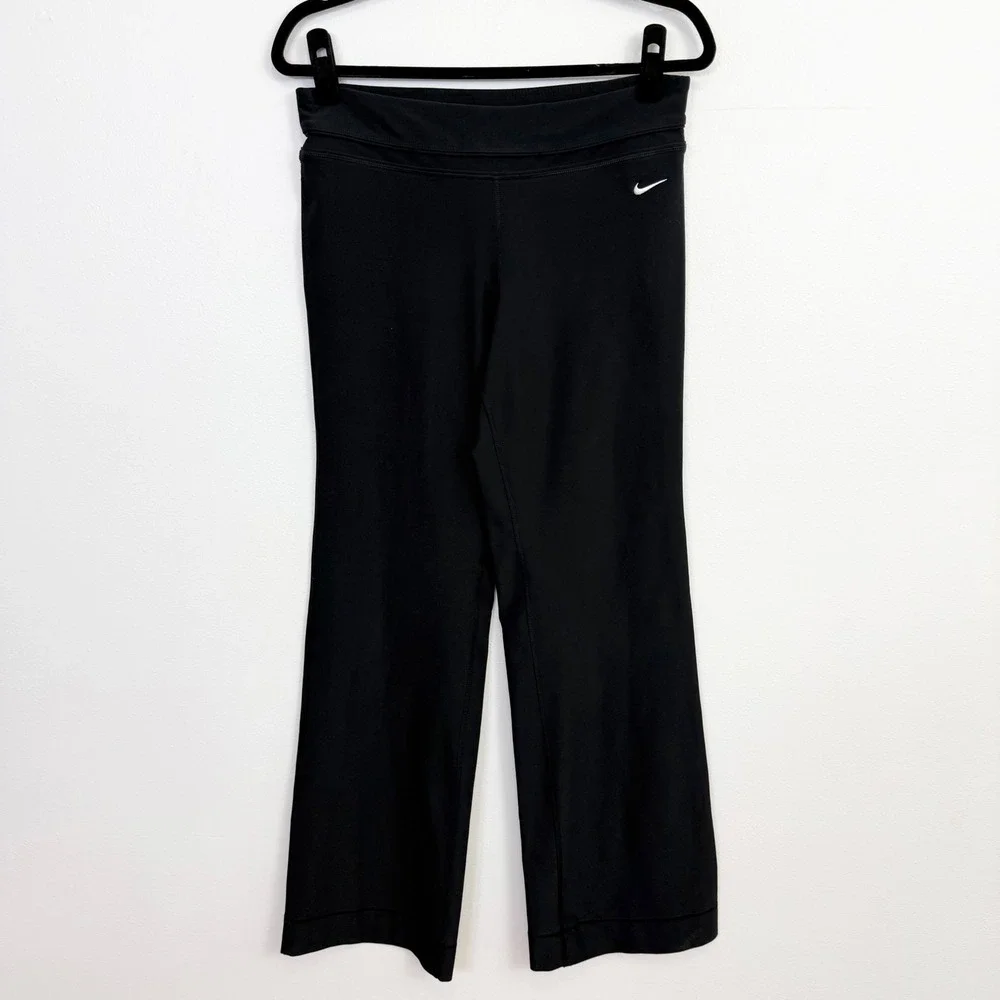 Nike Dri-FIT Black Bootcut Yoga Pants Women's Size Medium